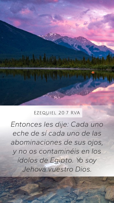 Ezequiel 20:7 RVA Bible Verse Image