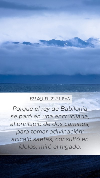 Ezequiel 21:21 RVA Bible Verse Image