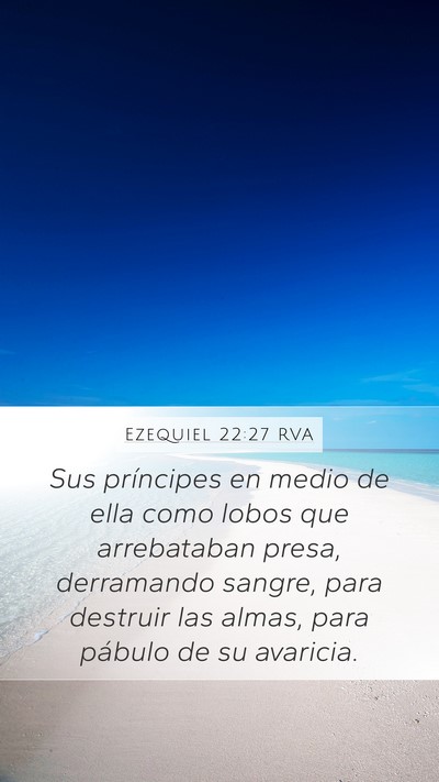 Ezequiel 22:27 RVA Bible Verse Image