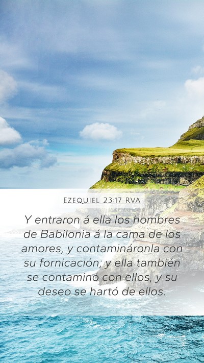 Ezequiel 23:17 RVA Bible Verse Image