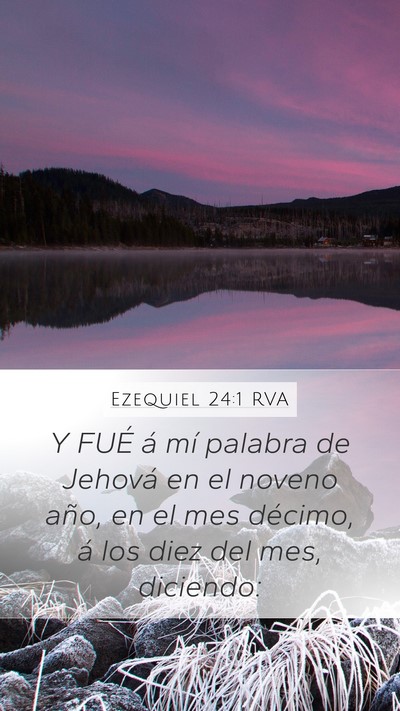 Ezequiel 24:1 RVA Bible Verse Image