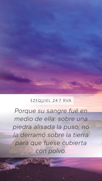 Ezequiel 24:7 RVA Bible Verse Image