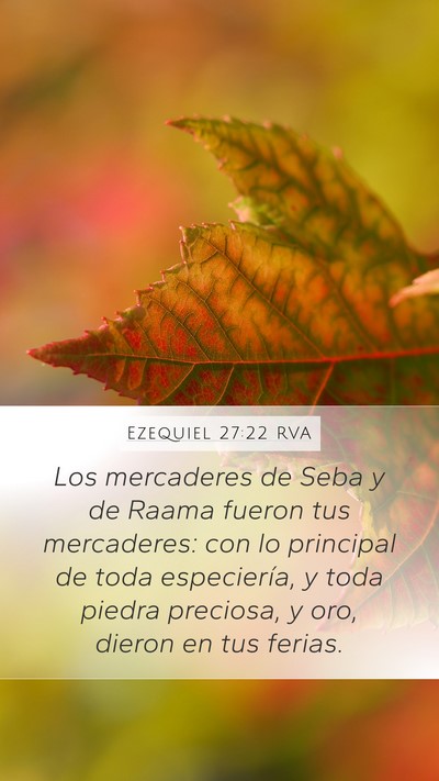 Ezequiel 27:22 RVA Bible Verse Image