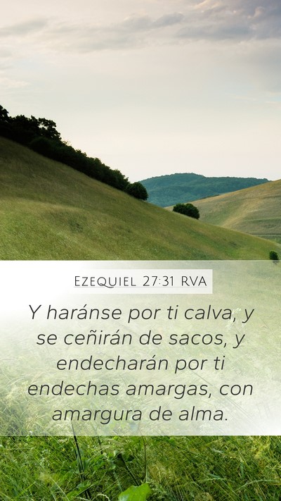 Ezequiel 27:31 RVA Bible Verse Image