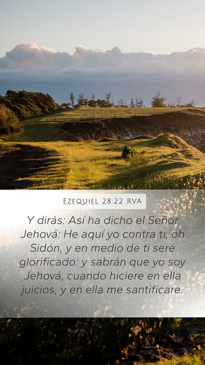 Ezequiel 28:22 RVA Bible Verse Image