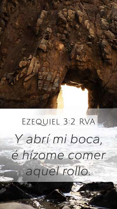 Ezequiel 3:2 RVA Bible Verse Image