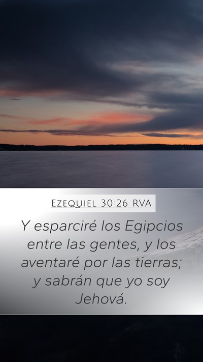 Ezequiel 30:26 RVA Bible Verse Image