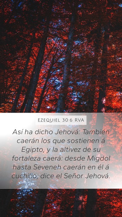 Ezequiel 30:6 RVA Bible Verse Image