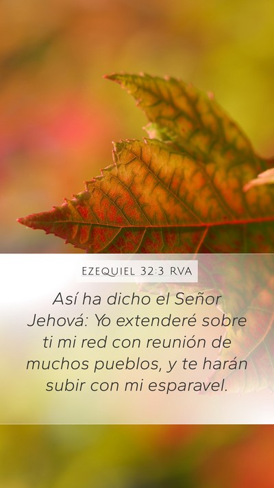 Ezequiel 32:3 RVA Bible Verse Image
