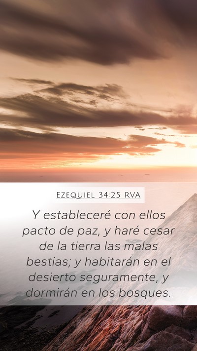 Ezequiel 34:25 RVA Bible Verse Image