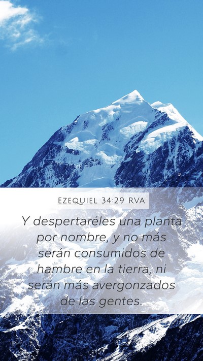 Ezequiel 34:29 RVA Bible Verse Image
