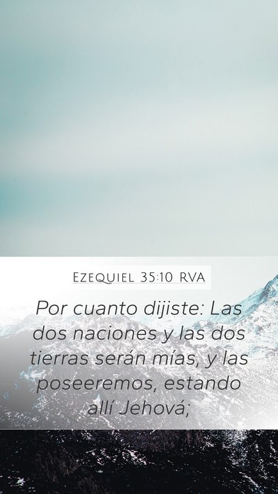 Ezequiel 35:10 RVA Bible Verse Image