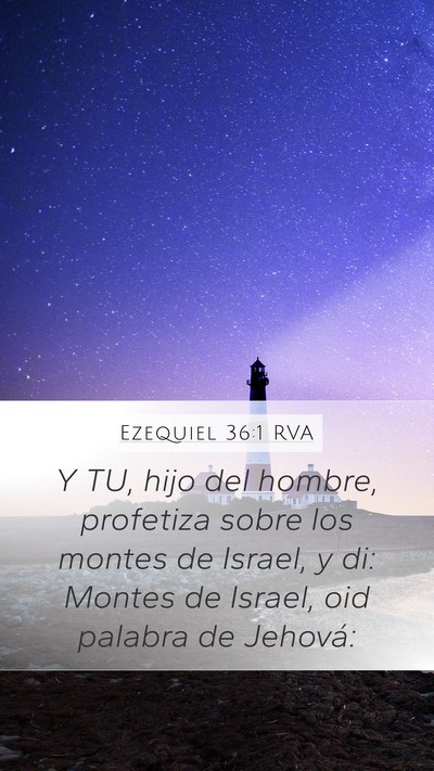 Ezequiel 36:1 RVA Bible Verse Image