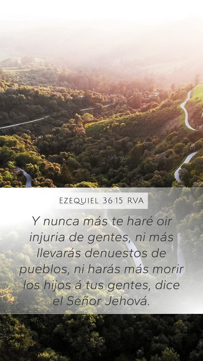 Ezequiel 36:15 RVA Bible Verse Image