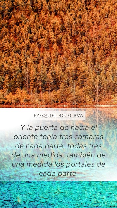 Ezequiel 40:10 RVA Bible Verse Image