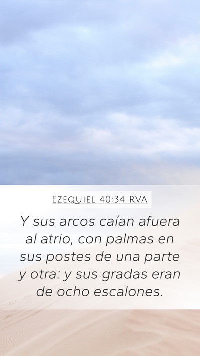Ezequiel 40:34 RVA Bible Verse Image