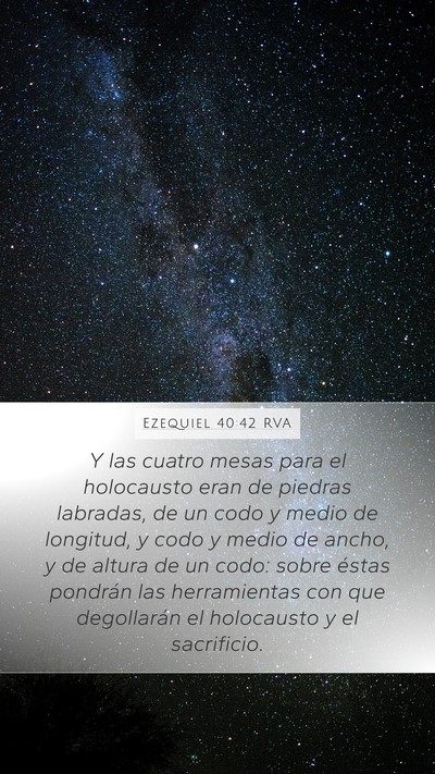 Ezequiel 40:42 RVA Bible Verse Image