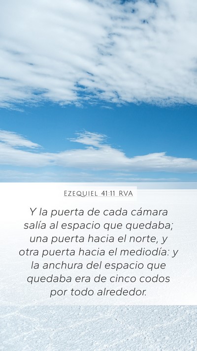 Ezequiel 41:11 RVA Bible Verse Image