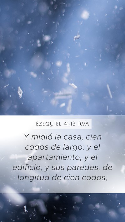 Ezequiel 41:13 RVA Bible Verse Image