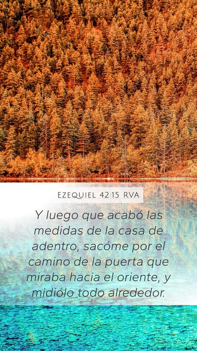 Ezequiel 42:15 RVA Bible Verse Image