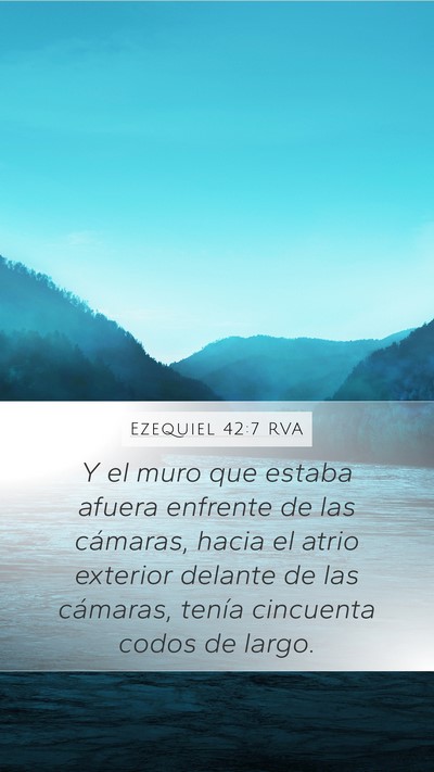 Ezequiel 42:7 RVA Bible Verse Image