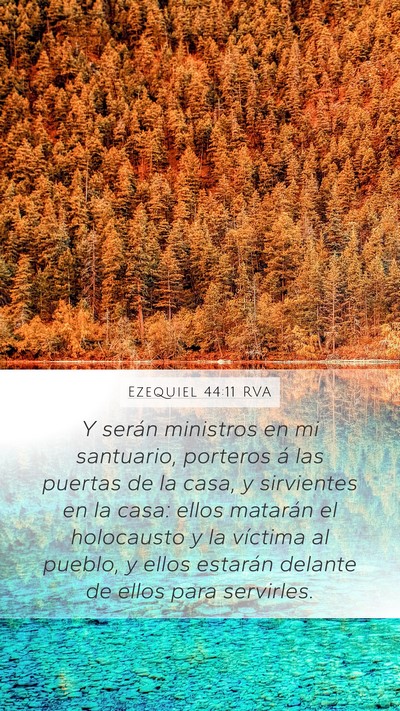 Ezequiel 44:11 RVA Bible Verse Image