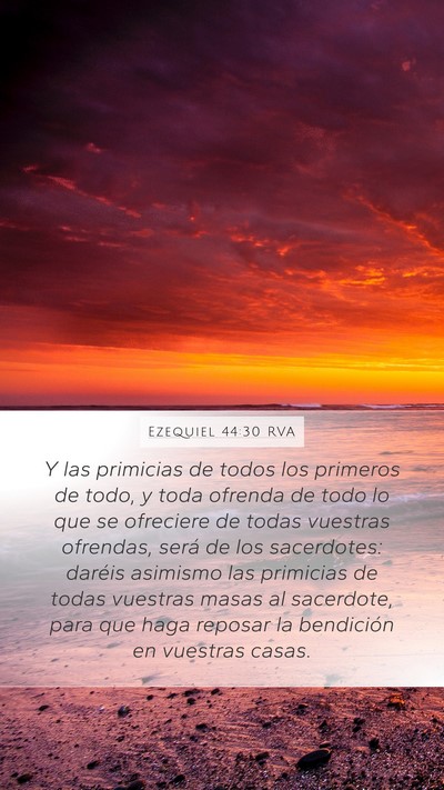 Ezequiel 44:30 RVA Bible Verse Image