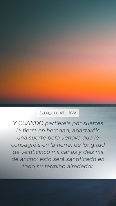 Ezequiel 45:1 RVA Bible Verse Image