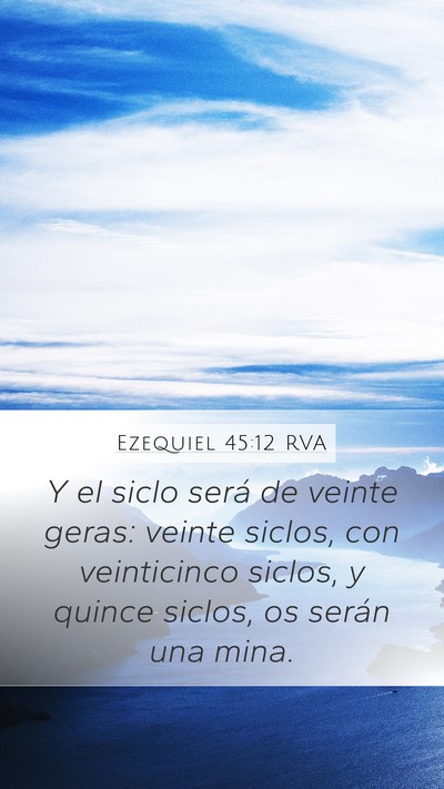 Ezequiel 45:12 RVA Bible Verse Image