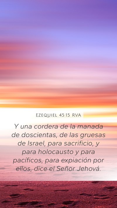 Ezequiel 45:15 RVA Bible Verse Image
