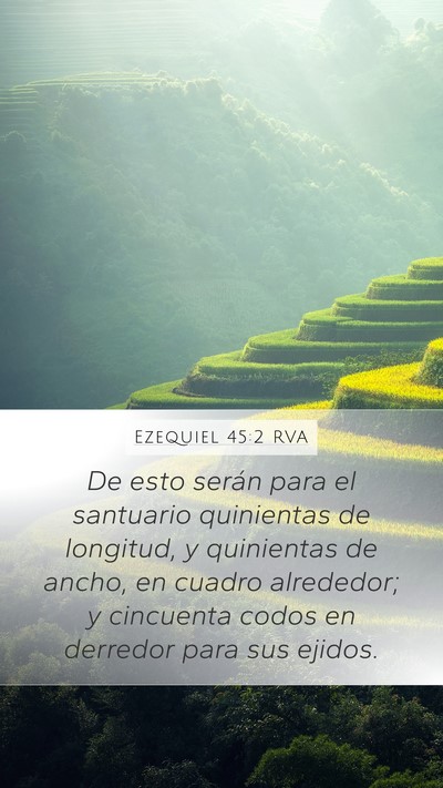 Ezequiel 45:2 RVA Bible Verse Image