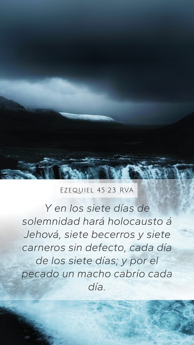 Ezequiel 45:23 RVA Bible Verse Image
