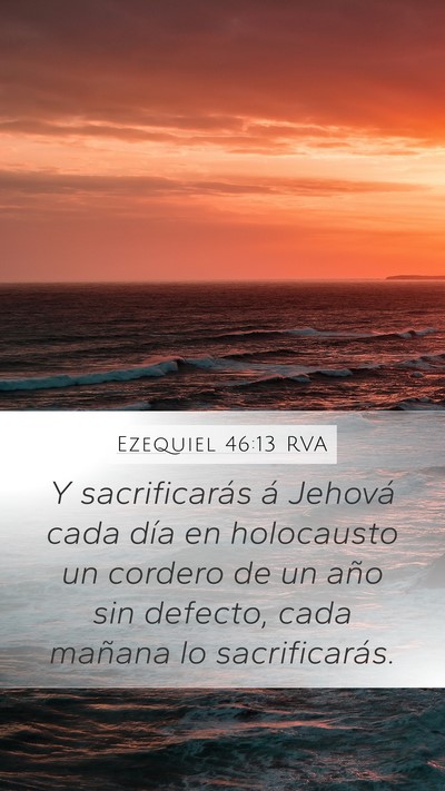 Ezequiel 46:13 RVA Bible Verse Image