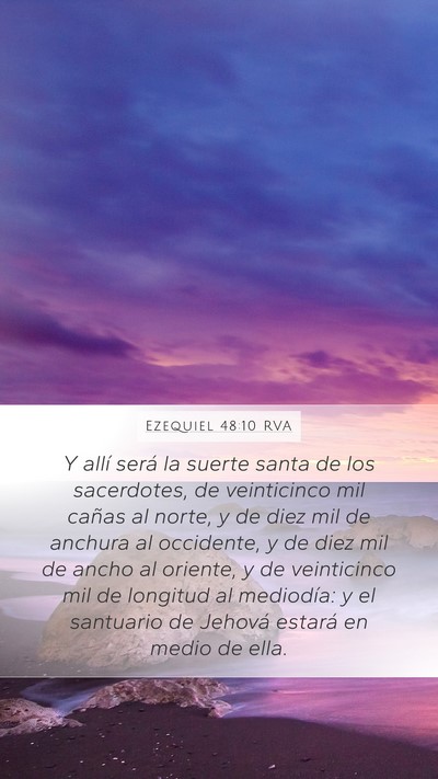 Ezequiel 48:10 RVA Bible Verse Image