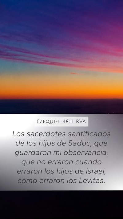 Ezequiel 48:11 RVA Bible Verse Image