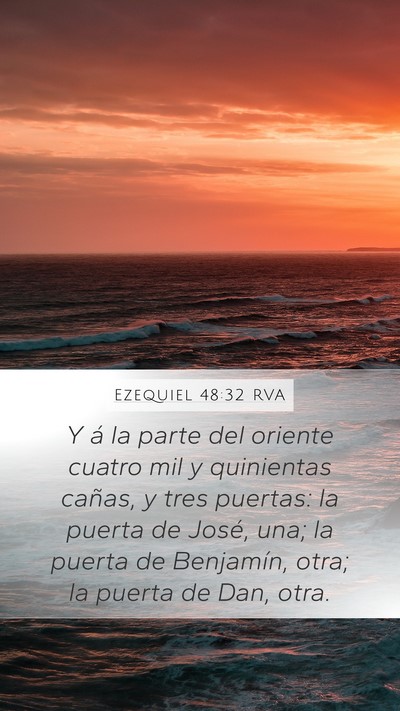 Ezequiel 48:32 RVA Bible Verse Image