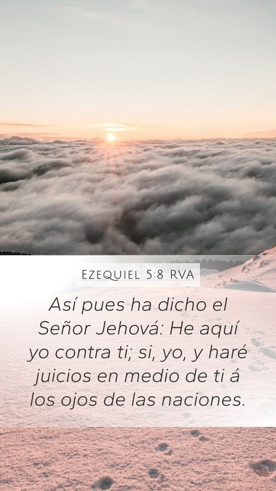 Ezequiel 5:8 RVA Bible Verse Image