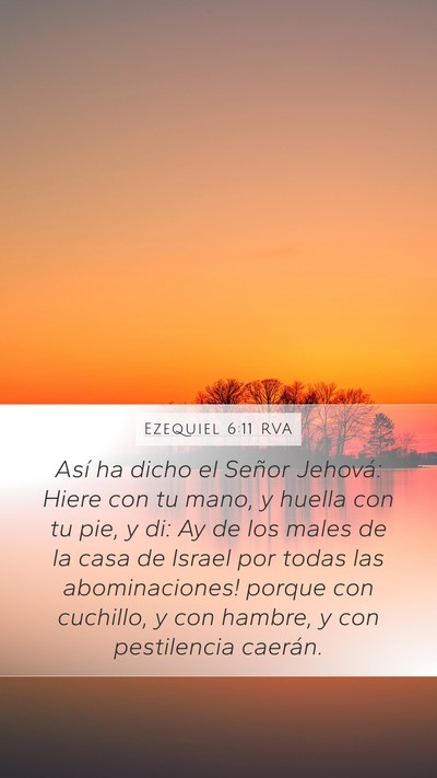 Ezequiel 6:11 RVA Bible Verse Image