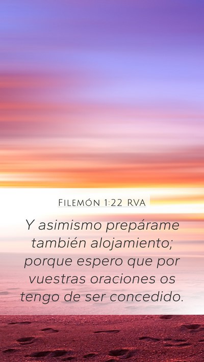 Filemón 1:22 RVA Mobile Phone Wallpaper - Y asimismo prepárame también alojamiento; - Mobile Bible Verse Wallpaper