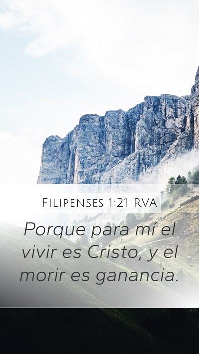 Filipenses 1:21 RVA Bible Verse Image