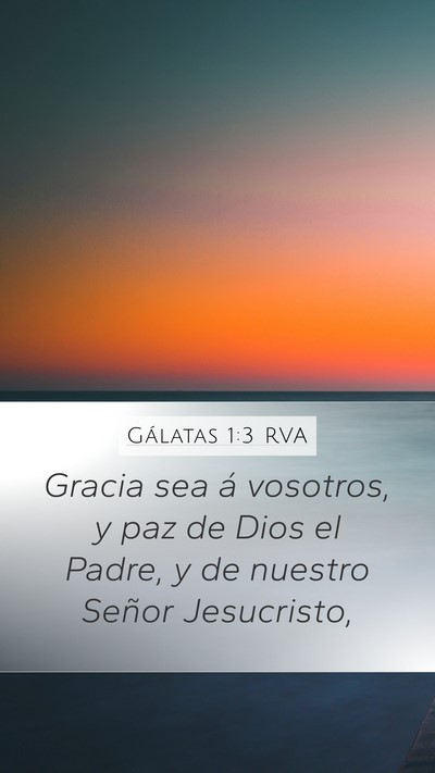 Gálatas 1:3 RVA Bible Verse Image