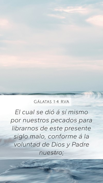 Gálatas 1:4 RVA Bible Verse Image