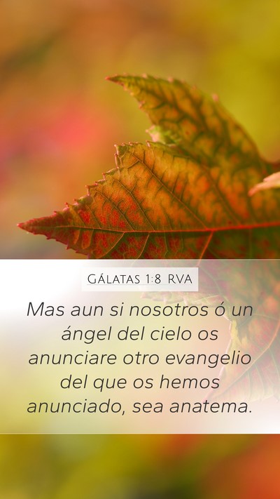 Gálatas 1:8 RVA Bible Verse Image