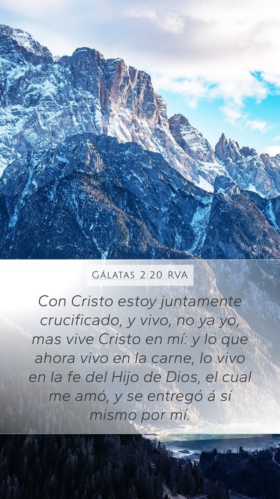 Gálatas 2:20 RVA Bible Verse Image