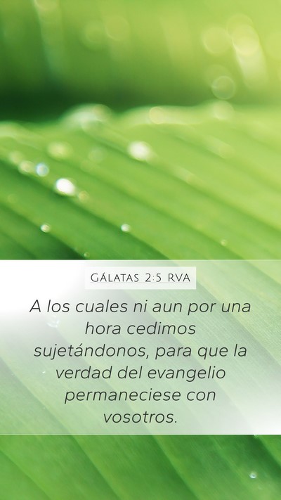 Gálatas 2:5 RVA Bible Verse Image