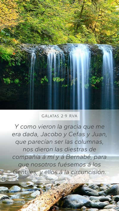 Gálatas 2:9 RVA Bible Verse Image