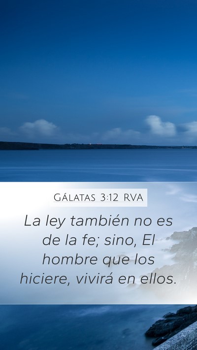 Gálatas 3:12 RVA Bible Verse Image