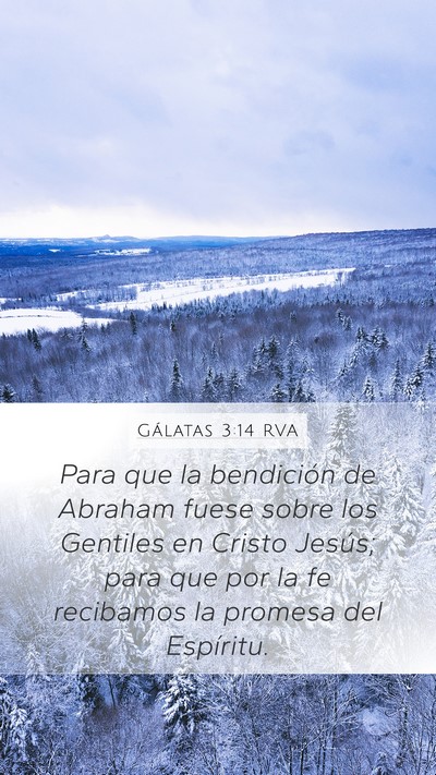 Gálatas 3:14 RVA Bible Verse Image