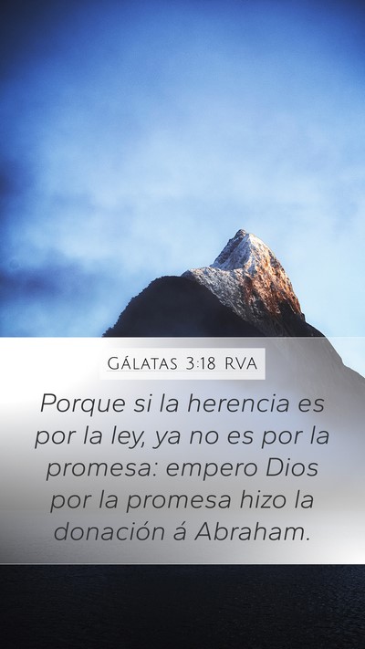Gálatas 3:18 RVA Bible Verse Image