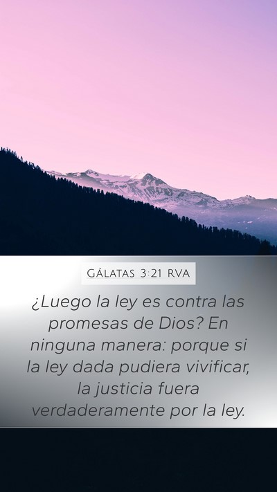 Gálatas 3:21 RVA Bible Verse Image